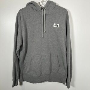 Gorpcore Gray The North Face Box Logo Pullover Hoodie XL Mens Casual Sweatshirt